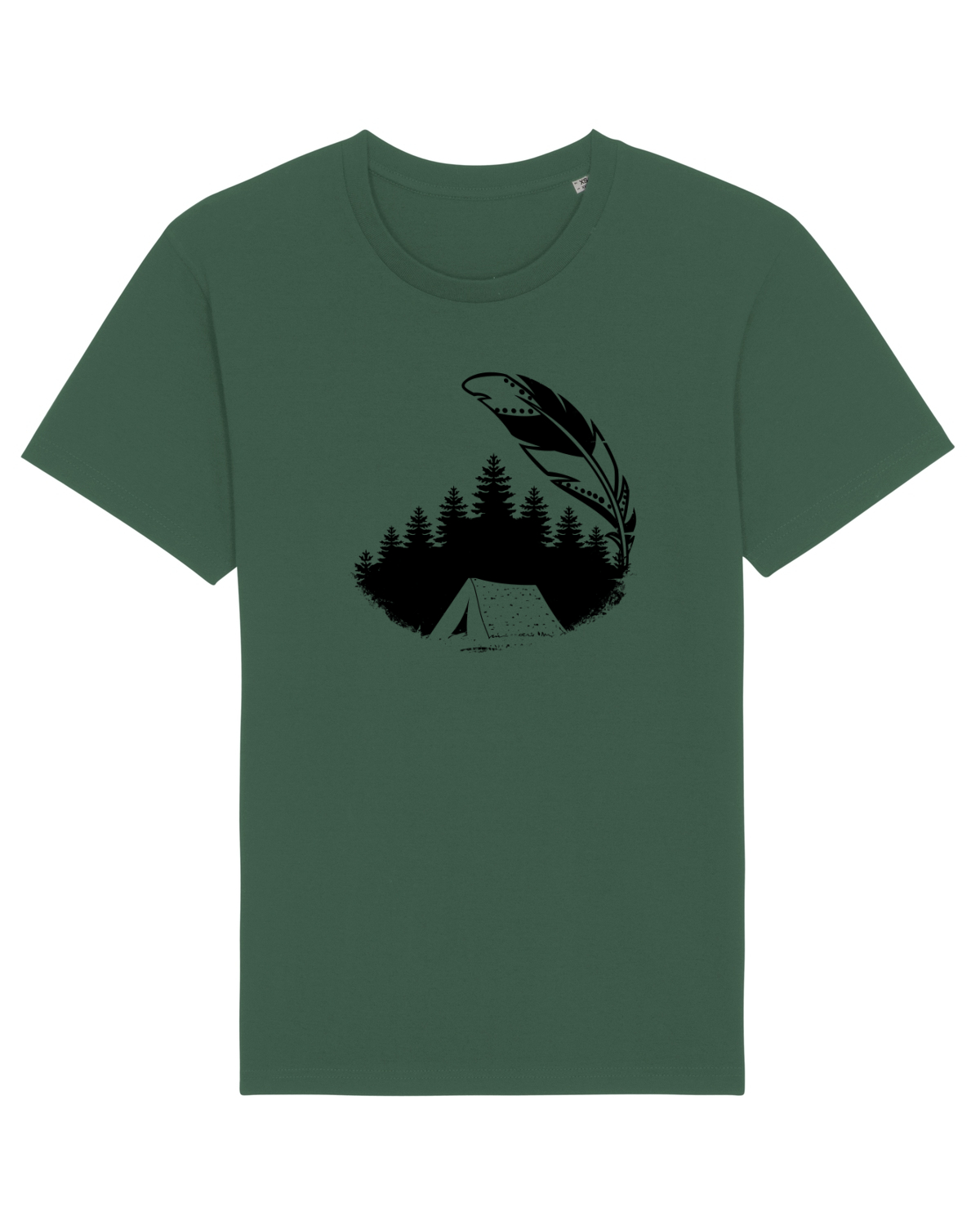 Tricou mânecă scurtă Unisex Rocker Bottle Green