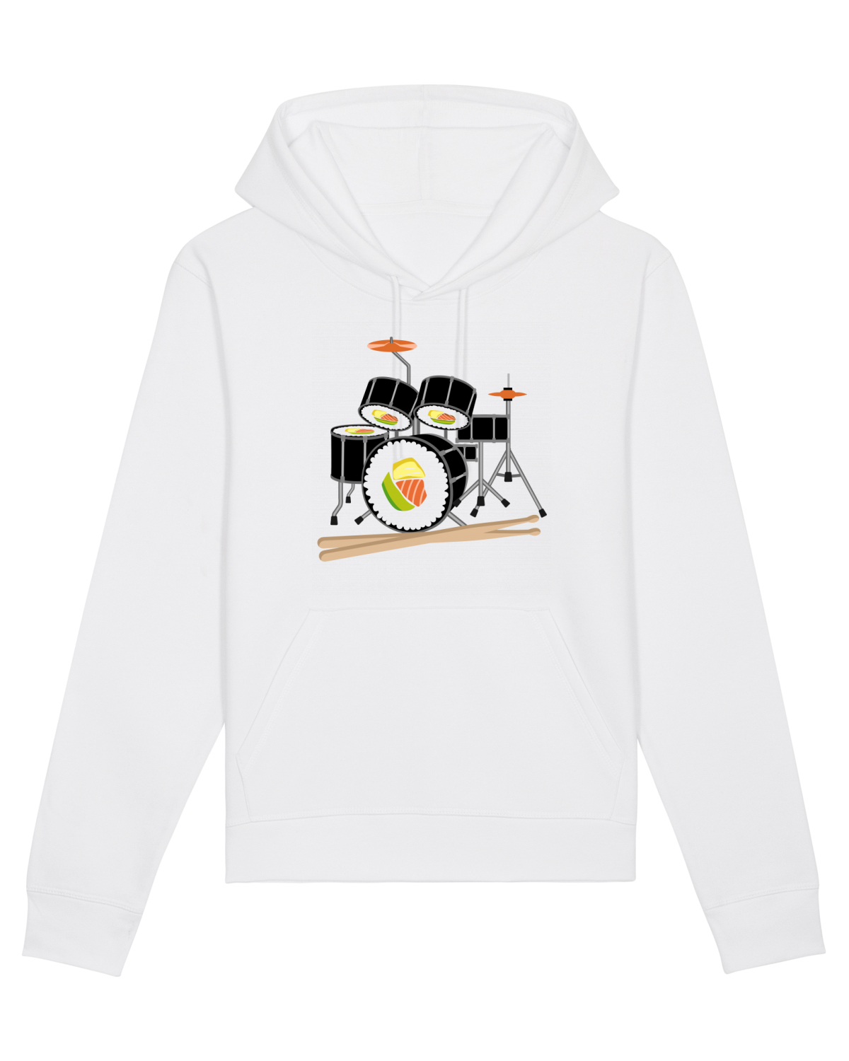 Hanorac Unisex Drummer White