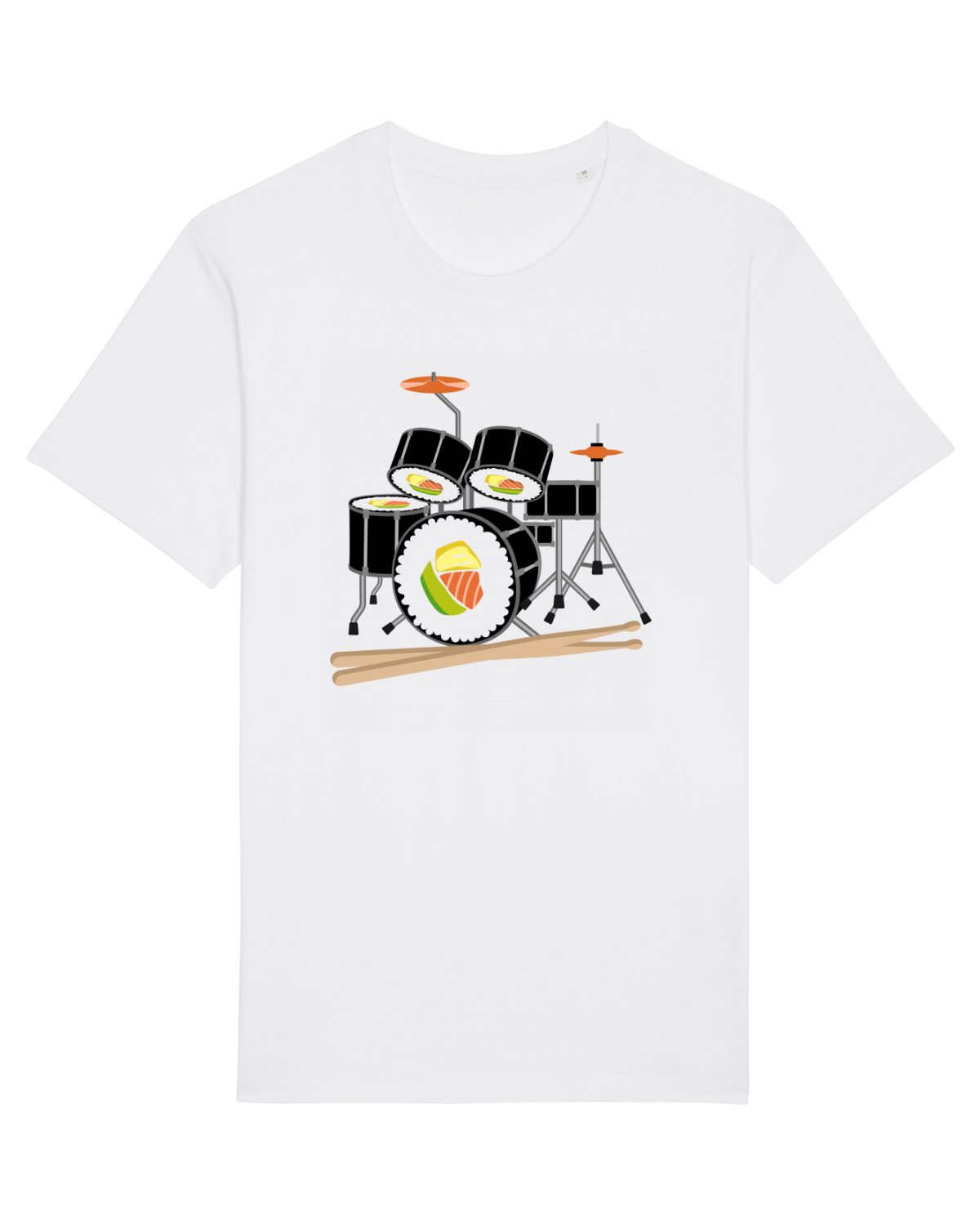 Tricou mânecă scurtă Unisex Rocker White