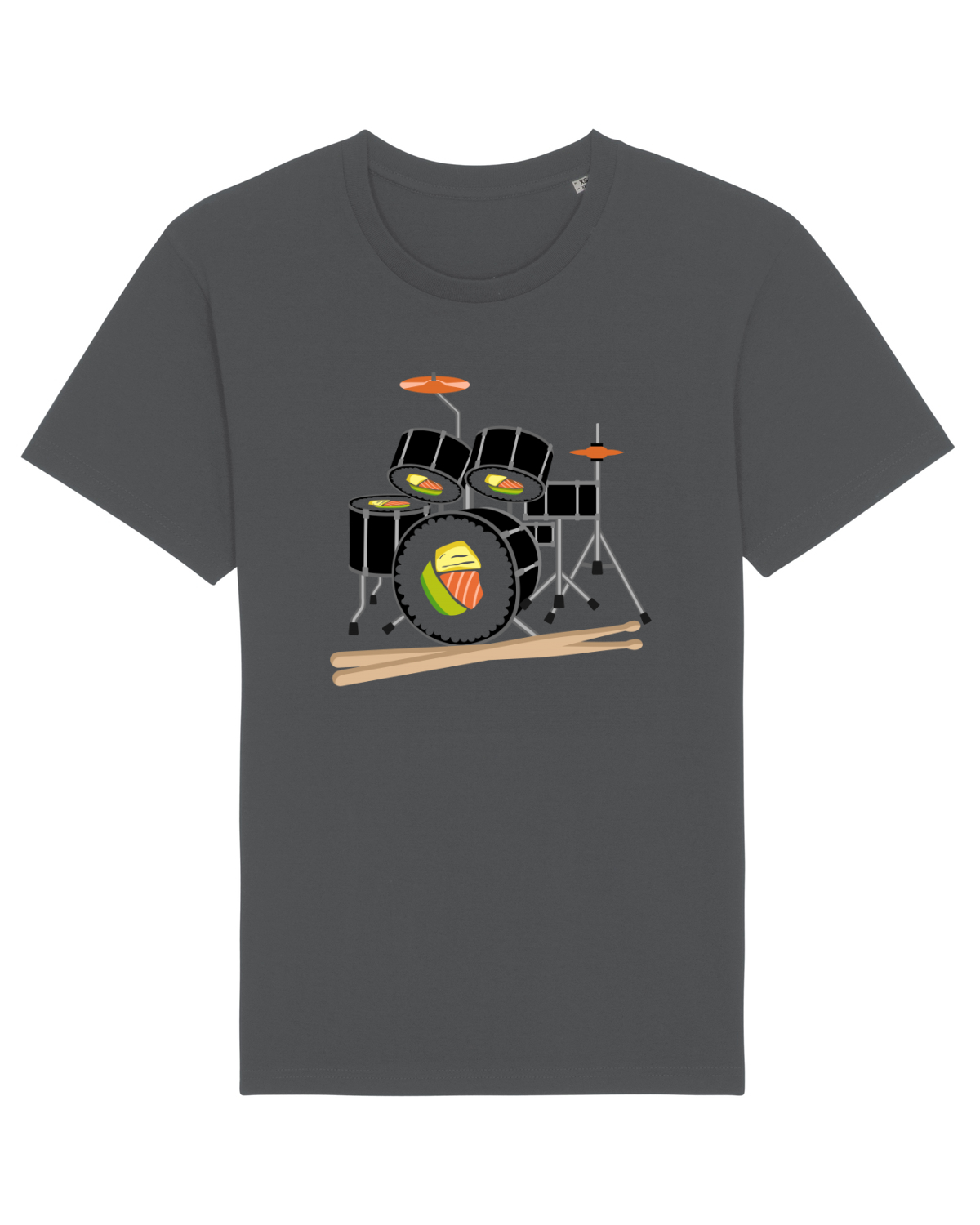 Tricou mânecă scurtă Unisex Rocker Anthracite