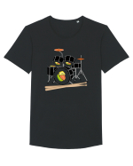 Sushi Drum Tricou mânecă scurtă guler larg Bărbat Skater