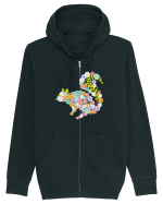 Squirrel Flower Hanorac cu fermoar Unisex Connector