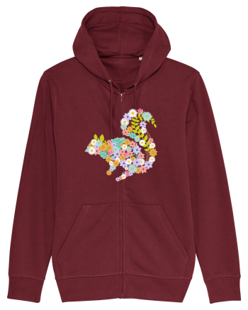 Squirrel Flower Burgundy