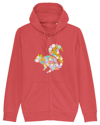 Squirrel Flower Carmine Red