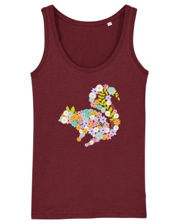Squirrel Flower Burgundy