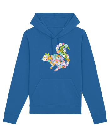 Squirrel Flower Royal Blue