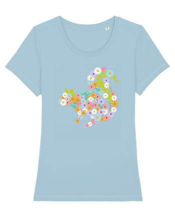 Squirrel Flower Sky Blue
