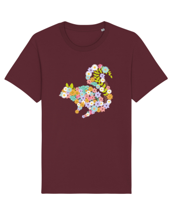 Squirrel Flower Burgundy