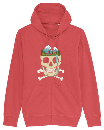 Skull Waterfall Carmine Red