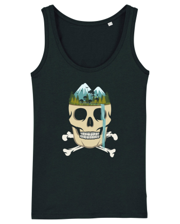Skull Waterfall Black