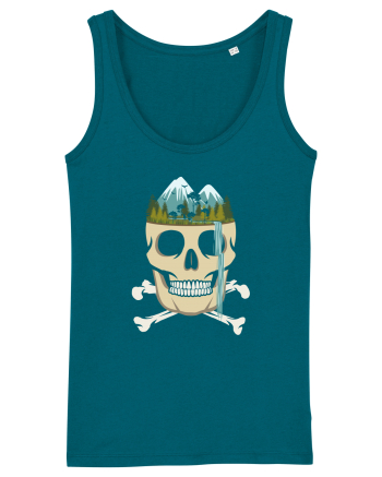 Skull Waterfall Ocean Depth