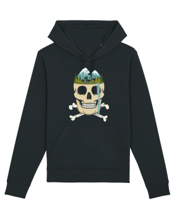 Skull Waterfall Black