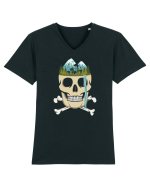 Skull Waterfall Tricou mânecă scurtă guler V Bărbat Presenter
