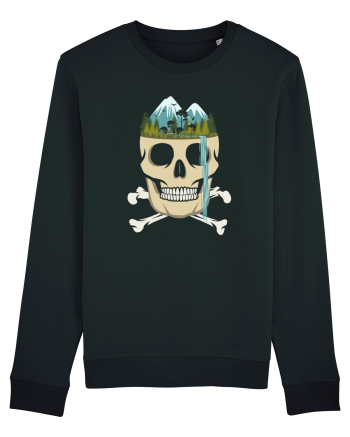 Skull Waterfall Black