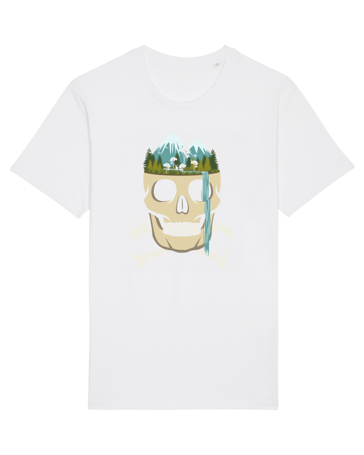 Tricou mânecă scurtă Unisex Rocker White