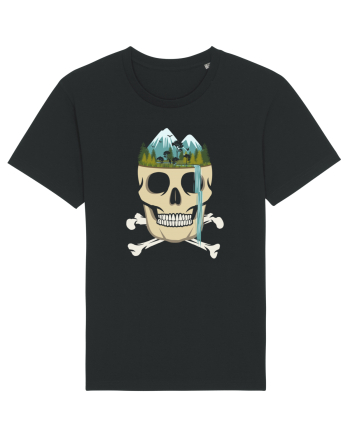 Skull Waterfall Black