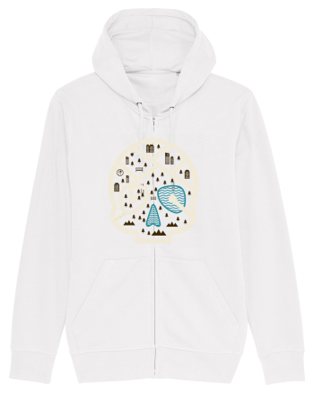 Skull Map White