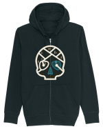 Skull Map Hanorac cu fermoar Unisex Connector