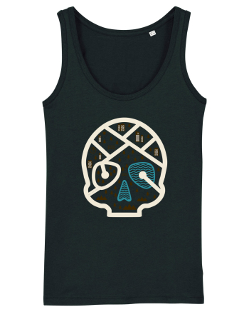 Skull Map Black