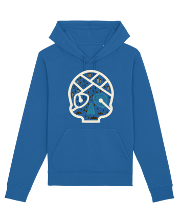 Skull Map Royal Blue