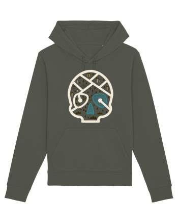Skull Map Khaki