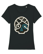Skull Map Tricou mânecă scurtă guler larg fitted Damă Expresser