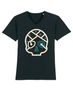 Skull Map Tricou mânecă scurtă guler V Bărbat Presenter