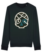 Skull Map Bluză mânecă lungă Unisex Rise
