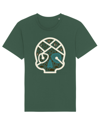 Skull Map Bottle Green
