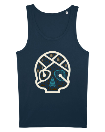 Skull Map Navy