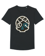 Skull Map Tricou mânecă scurtă guler larg Bărbat Skater