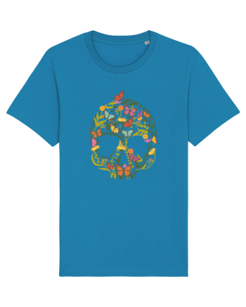 Butterfly Skull Flower Azur