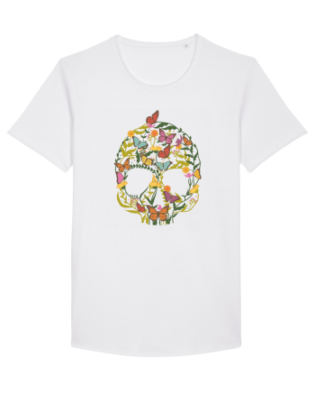 Butterfly Skull Flower White