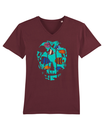 Skull Fish Burgundy