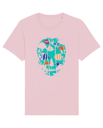 Skull Fish Cotton Pink