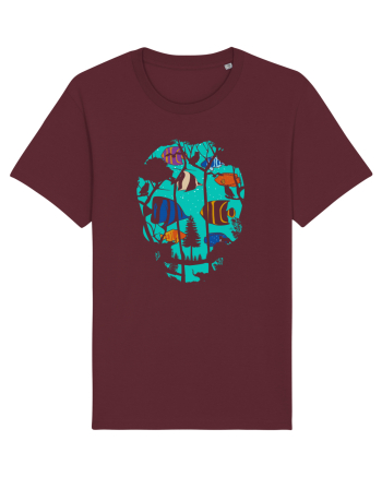 Skull Fish Burgundy