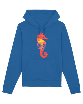 Sea Horse Beach Sunset Royal Blue