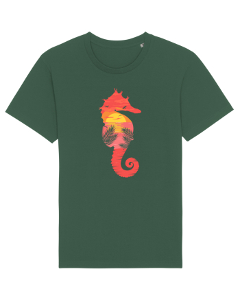 Sea Horse Beach Sunset Bottle Green