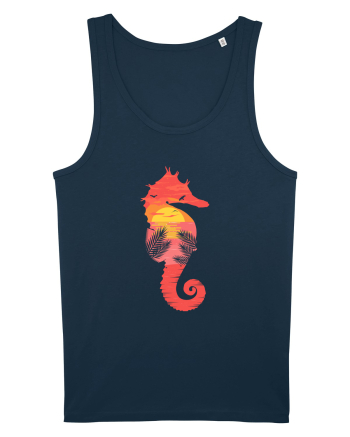 Sea Horse Beach Sunset Navy
