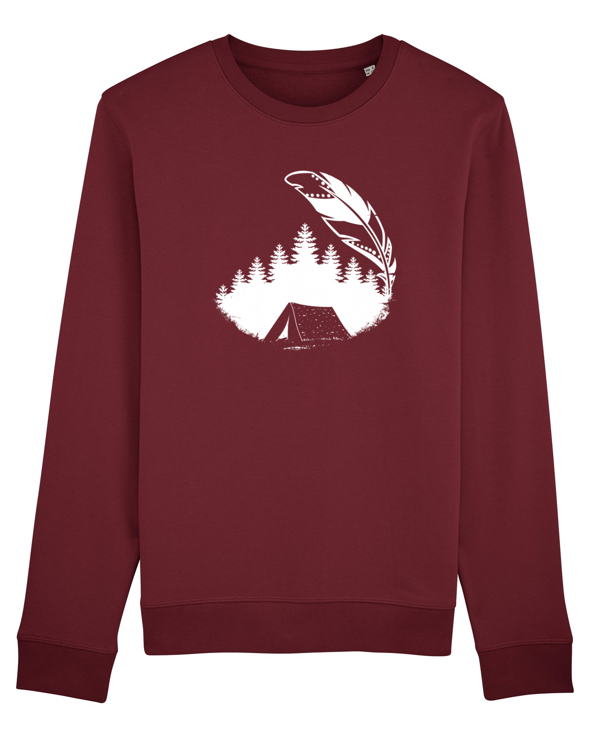 Bluză mânecă lungă Unisex Rise Burgundy
