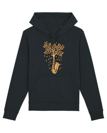Autumn Saxophone Tree Black