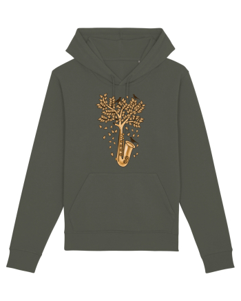 Autumn Saxophone Tree Khaki