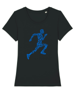 Blue Runner Tricou mânecă scurtă guler larg fitted Damă Expresser