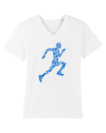 Blue Runner White