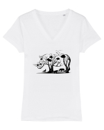 Rhino Tree Tricou mânecă scurtă guler V Damă Evoker