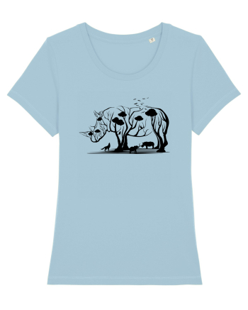Rhino Tree Sky Blue