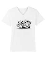 Rhino Tree Tricou mânecă scurtă guler V Bărbat Presenter