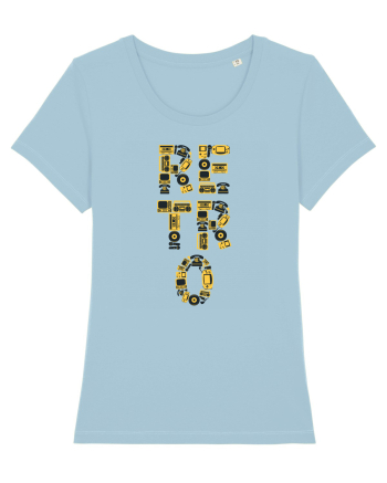 Retro Music Sky Blue