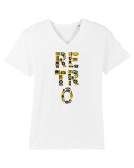 Retro Music Tricou mânecă scurtă guler V Bărbat Presenter