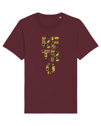Retro Music Burgundy